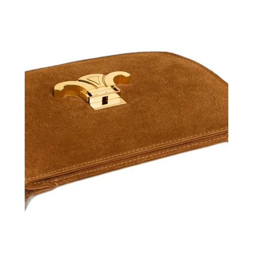 Chain Besace Clea In Suede Calfskin With Studs