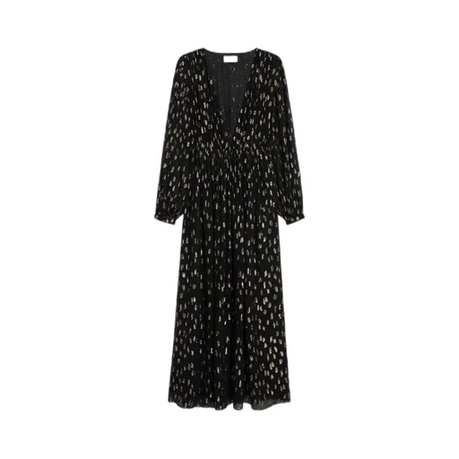 Long Dress In Fil Coupé Silk Georgette