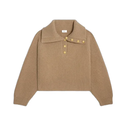 Vareuse Sweater In Ribbed Wool And Cashmere
