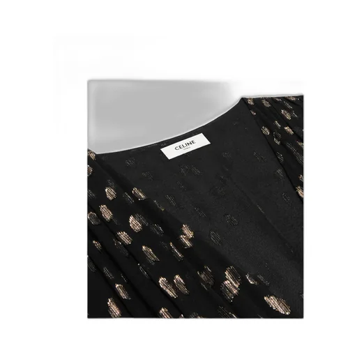 Long Dress In Fil Coupé Silk Georgette