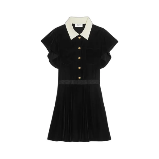 Mini Dress In Flowing Velvet