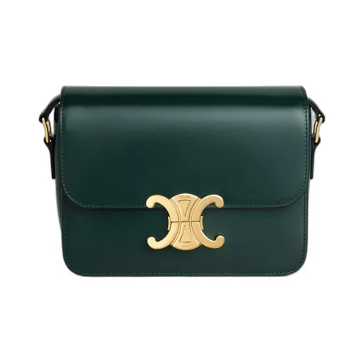 Teen Triomphe Bag In Shiny Calfskin