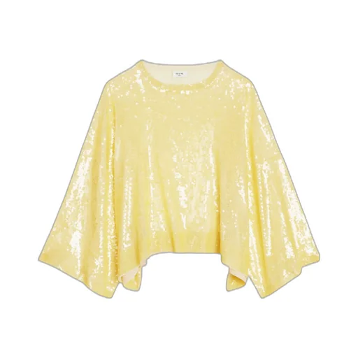 Embroidered Crop Top In Silk