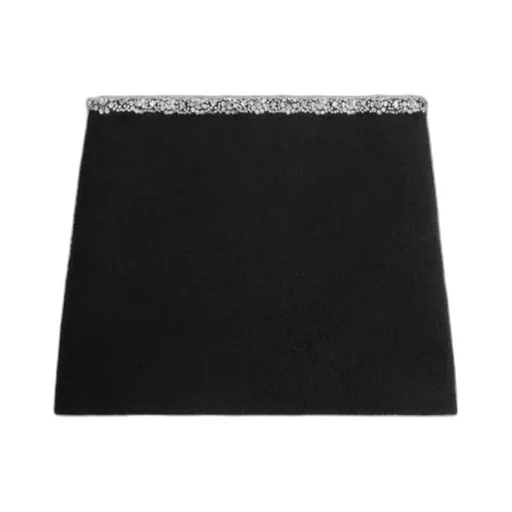 Mini Skirt With Embroidered Galloon In Tweed
