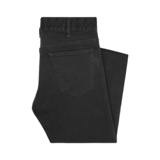 Skinny Jeans In Pure Black Stone Wash Denim