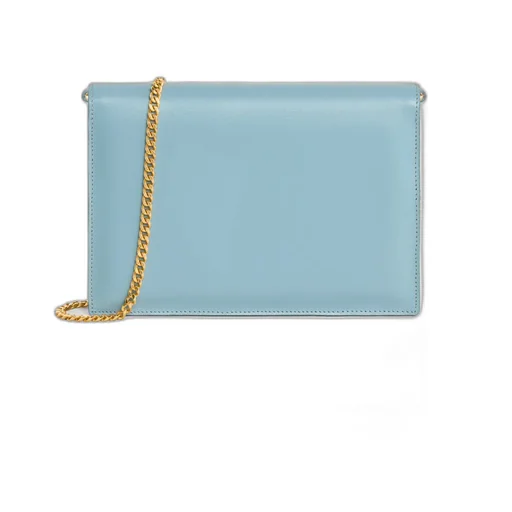 Triomphe Clutch In Shiny Calfskin