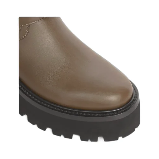 Bulky Biker High Boot In Calfskin