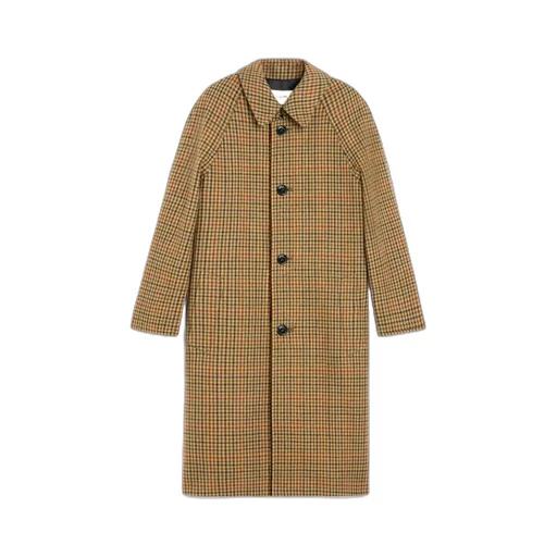 Mac Coat In Checked Wool