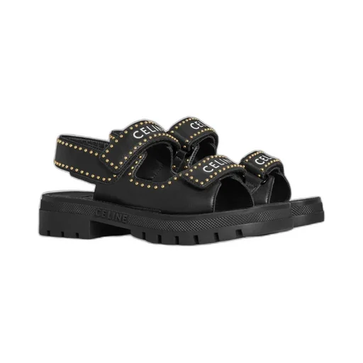 Leo Studded Chunky Sandal In Calfskin