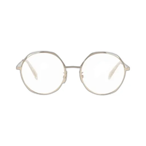Metallic Round-Frame Glasses