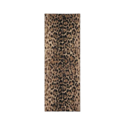 Stole In Leopard-Print Cashmere Muslin