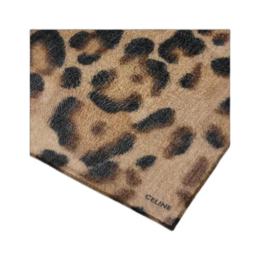 Stole In Leopard-Print Cashmere Muslin