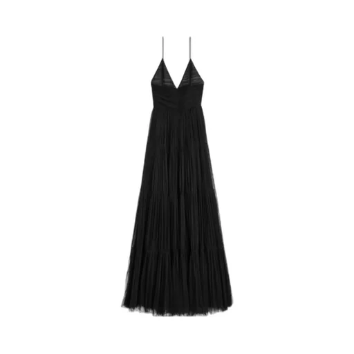 Long Dress In Silk Tulle