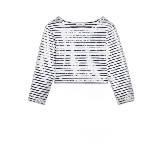 Embroidered MariniÈRe In Striped Cotton Jersey