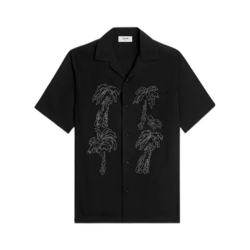 Embroidered Hawaiian Shirt