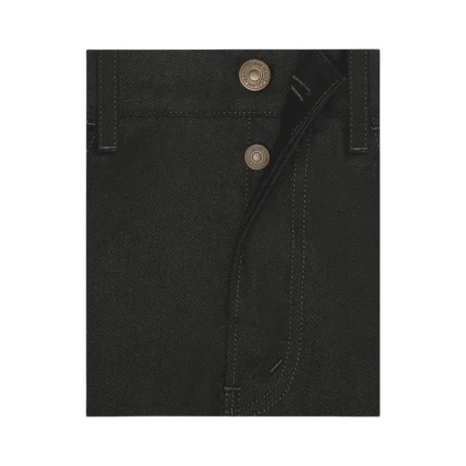Lou Jeans In Pure Black Wash Denim