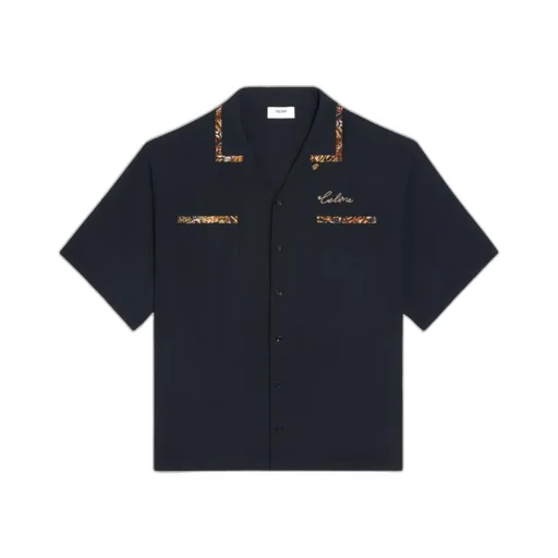 Loose Bowling Shirt In Rayon Twill
