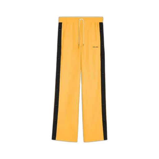 Double-Sided Plain Knitted Button Sweatpants