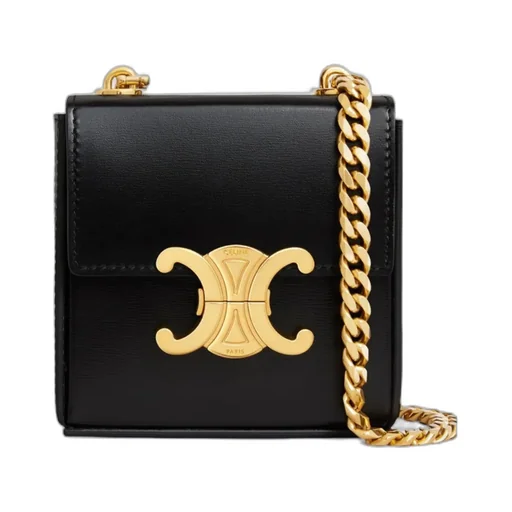 Mini Box Triomphe In Shiny Calfskin