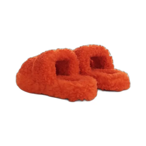 Fur Slides Triomphe Open Slide In Shearling