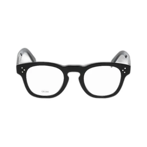 Polished Effect Round Frame Glasses