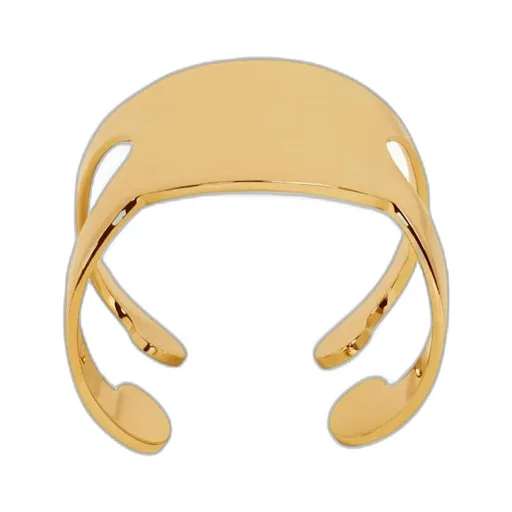 Triomphe Shadow Cuff In Brass With Gold Finish