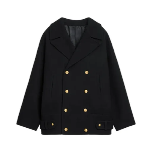 Egg-Shaped Peacoat In Felt