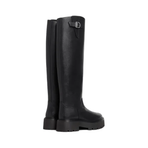 Buckled High Boot In Calfskin