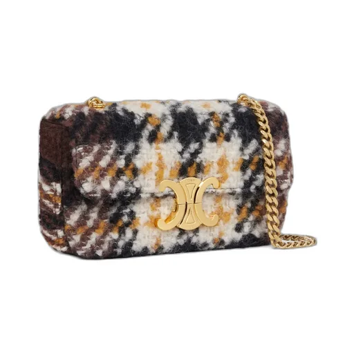 Chain Shoulder Bag Triomphe In Tartan