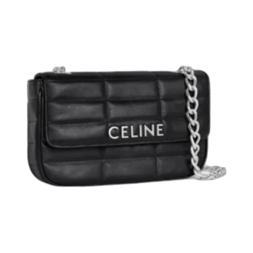 Chain Shoulder Bag Matelasse Monochrome In Quilted Goatskin