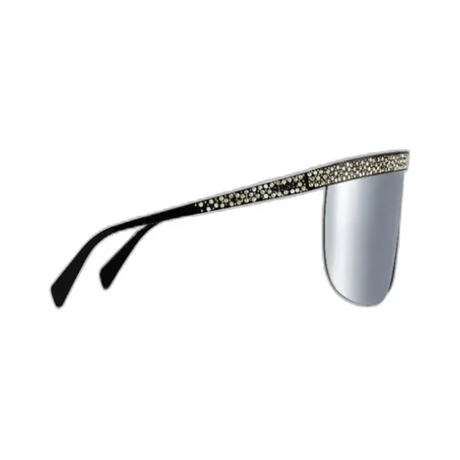 Moon Sunglasses In Metal With Crystals