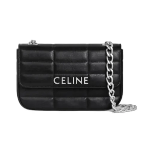 Chain Shoulder Bag Matelasse Monochrome In Quilted Goatskin