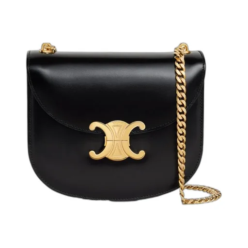 Teen Chain Besace Triomphe In Shiny Calfskin
