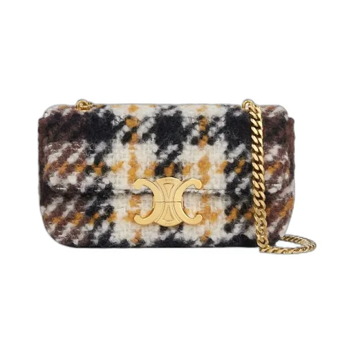 Chain Shoulder Bag Triomphe In Tartan