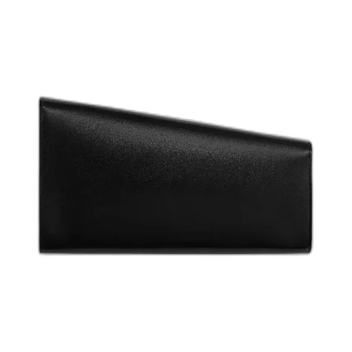 Asymmetric Clutch In Shiny Calfskin With Celine Print
