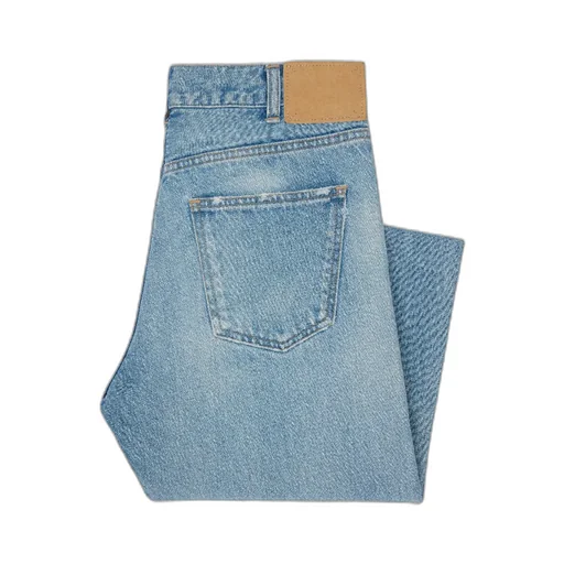 Polly Jeans In Steel Blue Wash Denim