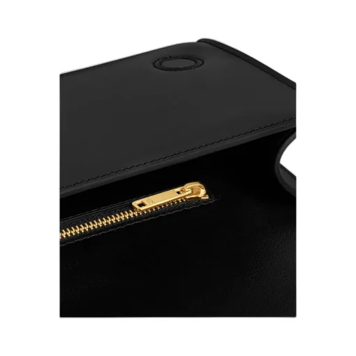 Asymmetric Clutch In Shiny Calfskin With Celine Print