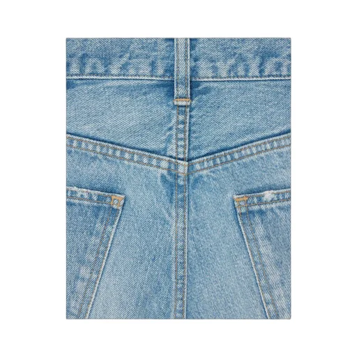 Polly Jeans In Steel Blue Wash Denim