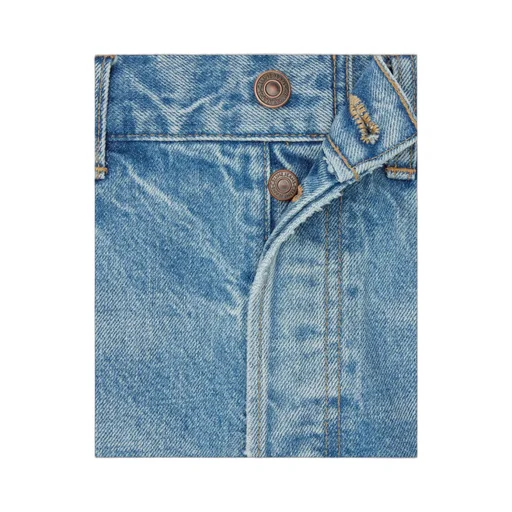 Polly Jeans In Steel Blue Wash Denim