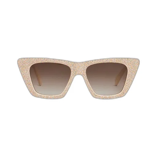 Cat Eye S187 Sunglasses In Acetate With Crystals