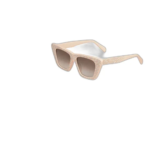 Cat Eye S187 Sunglasses In Acetate With Crystals