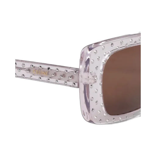 Square S213 Sunglasses In Acetate With Crystals