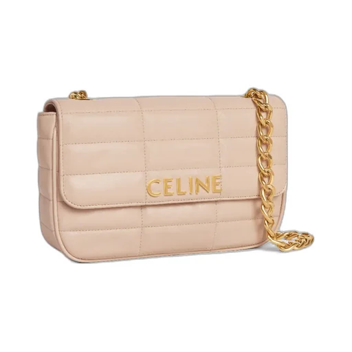 Chain Shoulder Bag Matelasse Monochrome In Quilted Goatskin