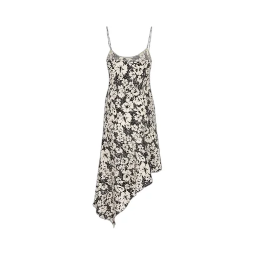 Asymmetrical Suspender Dress