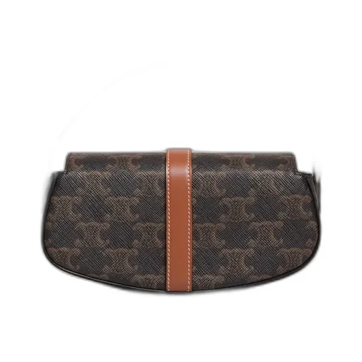 Clutch On Strap Tabou In Triomphe Canvas And Calfskin