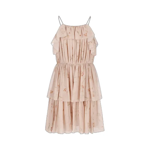 Short Dress In Silk Georgette