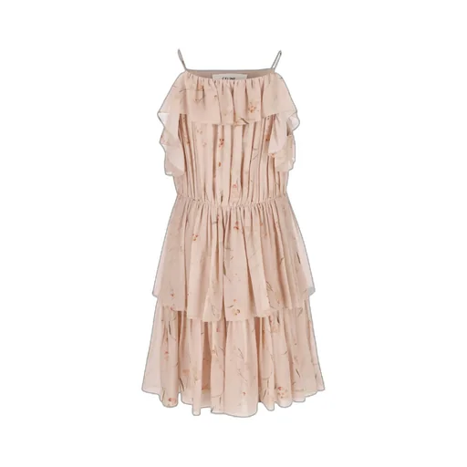 Short Dress In Silk Georgette