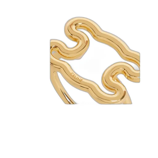 Triomphe Frame Large Ring In Brass With Gold Finish