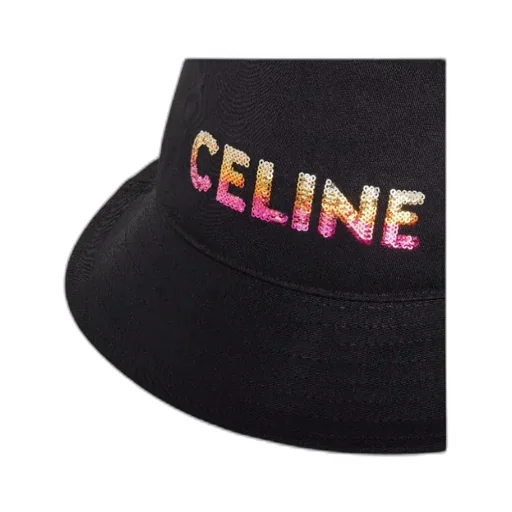 Embroidered Bucket Hat In Cotton Gabardine