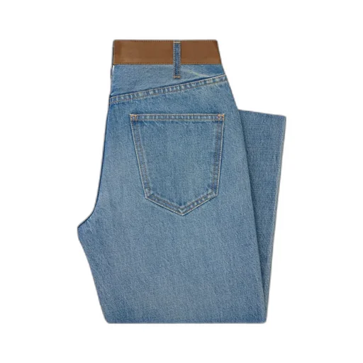 Flared Jeans In Valentine Wash Denim Twill